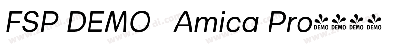 FSP DEMO   Amica Pro字体转换